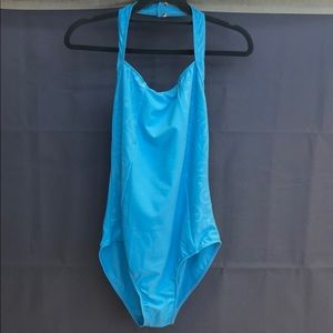 Light blue sky leotard with detail